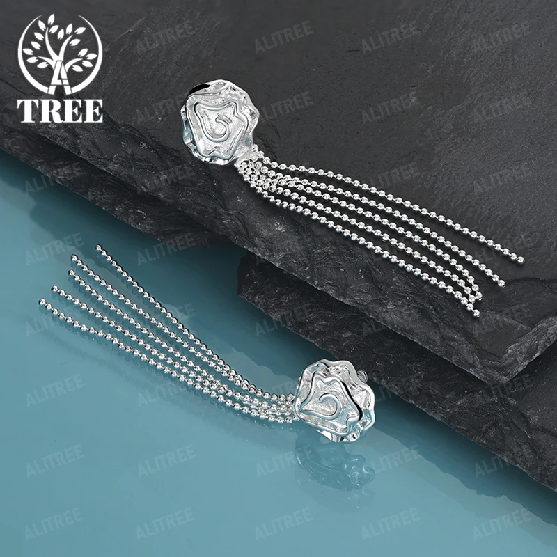 Elegant 925 Sterling Silver Flower Drop Earring Women Anniversary Banquet Party Exquisite Beautiful Jewelry Wedding Accessories
Elegant 925 Sterling Silver Flower Drop Earring Women Anniversary Banquet Party Exquisite Beautiful Jewelry Wedding Accessories