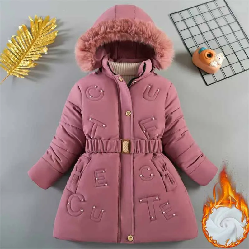 New Girls' Padded Coat Children's Thickened Jacket Winter Warm Cotton Clothes Autumn Kids Hooded Medium-Length Outerwear 5-10Y
New Girls' Padded Coat Children's Thickened Jacket Winter Warm Cotton Clothes Autumn Kids Hooded Medium-Length Outerwear 5-10Y