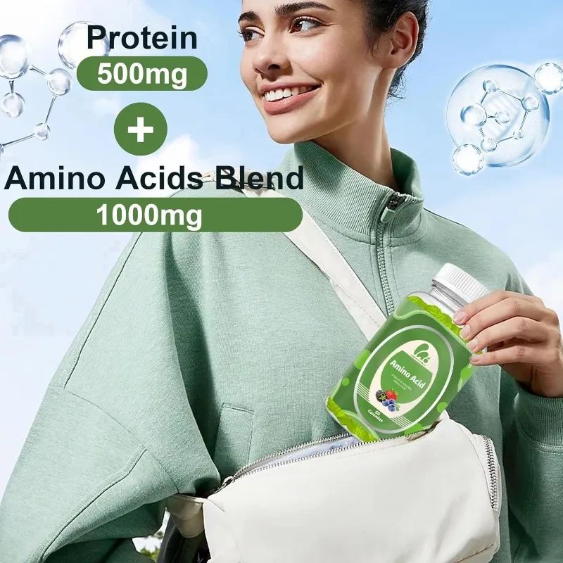 Men's and women's essential amino acid gummies, EAA gummies, energy support, vegan, sugar free, 60 mixed berry flavored gummies
Men's and women's essential amino acid gummies, EAA gummies, energy support, vegan, sugar free, 60 mixed berry flavored gummies