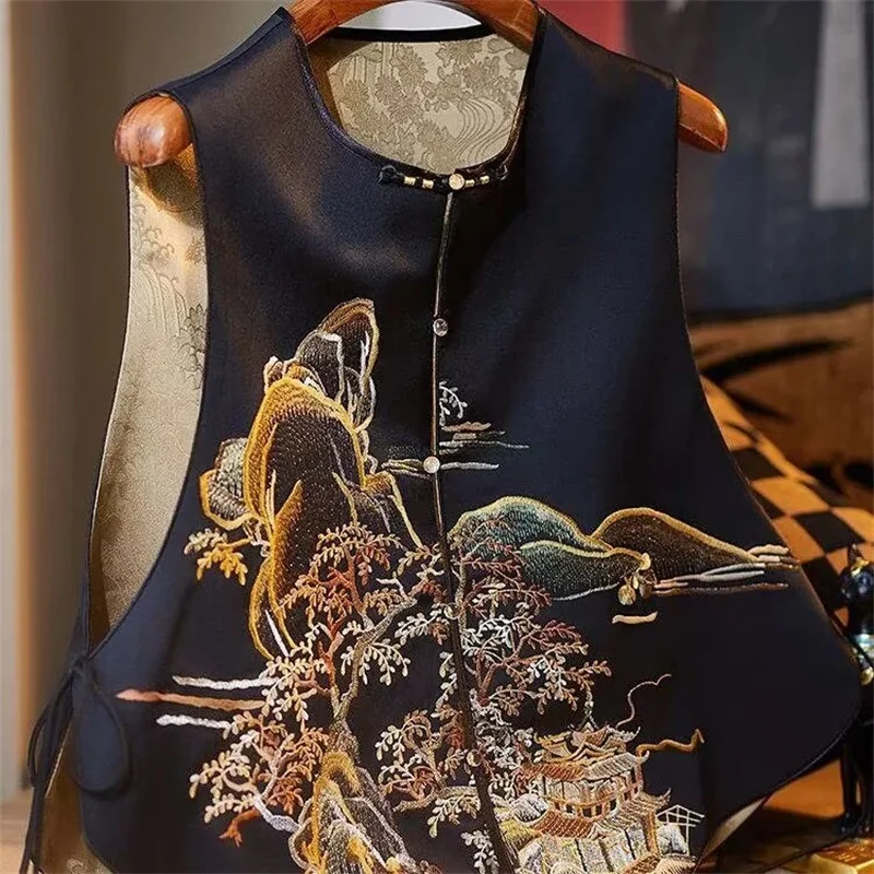 Women Coat Fashion Spring and Summer Round Collar Sleeveless Waistcoat Printing Loose Jacket Vest Joker Women Cardigan Coat Top
Women Coat Fashion Spring and Summer Round Collar Sleeveless Waistcoat Printing Loose Jacket Vest Joker Women Cardigan Coat Top