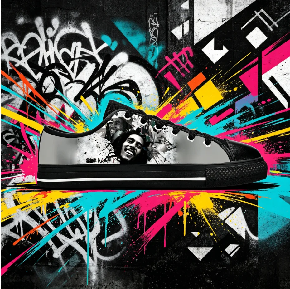 Bob Marley Vintage Low Top Sneakers Legend Reggae Singer Graphic Soft Sole Anti Slip Unisex Daily Shoes
Bob Marley Vintage Low Top Sneakers Legend Reggae Singer Graphic Soft Sole Anti Slip Unisex Daily Shoes