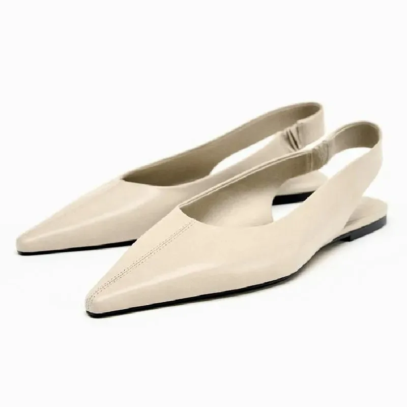 Comfort Soft Leather Elastic Band Design Ballet Flats Women Sexy Pointed Toe Slingback Mules Lightweight Commuter Office Shoes
Comfort Soft Leather Elastic Band Design Ballet Flats Women Sexy Pointed Toe Slingback Mules Lightweight Commuter Office Shoes