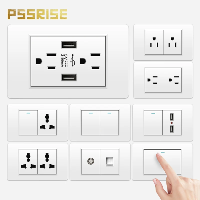 PSSRISE DIY Бесплатная комбинированная розетка 1/2/3 Настенный переключатель панели ПК BR IT UN US TH Розетка USB Type-C Детали телевизора Двойные
PSSRISE DIY Бесплатная комбинированная розетка 1/2/3 Настенный переключатель панели ПК BR IT UN US TH Розетка USB Type-C Детали телевизора Двойные