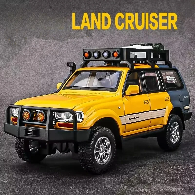 1:24 Land Cruiser LC80, модель автомобиля из сплава, литая под давлением металлическая игрушка, внедорожники, модель автомобиля, имитация звука и света, подарок для детей
1:24 Land Cruiser LC80, модель автомобиля из сплава, литая под давлением металлическая игрушка, внедорожники, модель автомобиля, имитация звука и света, подарок для детей
