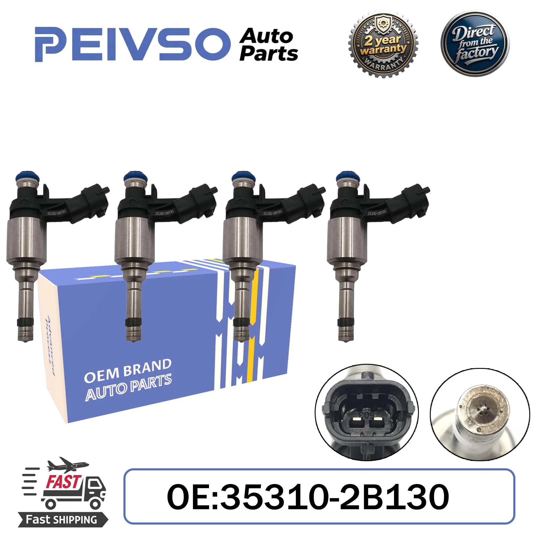 PEIVSO 4PCS 35310-2B130 Fuel Injectors 0261500101 Fit For HYUNDAI ACCENT KIA RIO VELOSTER KIA SOUL 2012-2017 1.6L L4
PEIVSO 4PCS 35310-2B130 Fuel Injectors 0261500101 Fit For HYUNDAI ACCENT KIA RIO VELOSTER KIA SOUL 2012-2017 1.6L L4