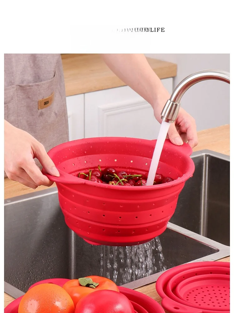 Многофункциональная силиконовая корзина для слива воды Tlife, термостойкая, складная, для мытья овощей, в скандинавском стиле
Многофункциональная силиконовая корзина для слива воды Tlife, термостойкая, складная, для мытья овощей, в скандинавском стиле