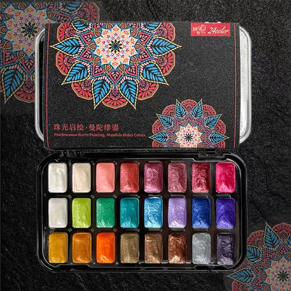24-цветный перламутровый однотонный набор акварельных красок, портативный мерцающий пигмент для дизайна ногтей, глиняное крашение, ручная роспись, товары для рукоделия
24-цветный перламутровый однотонный набор акварельных красок, портативный мерцающий пигмент для дизайна ногтей, глиняное крашение, ручная роспись, товары для рукоделия