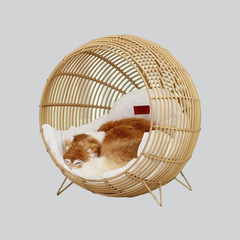 Имитация ротанга со съемной моющейся подушкой, полузакрытая кровать для собак, дышащая вилла для домашних животных
Имитация ротанга со съемной моющейся подушкой, полузакрытая кровать для собак, дышащая вилла для домашних животных