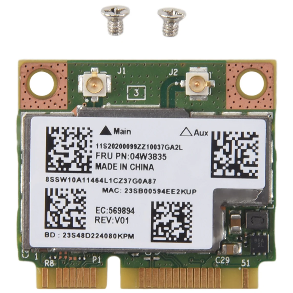 N88R BCM 943228 HMB 04W3764 WIFI Wireless Bluetooth 4.0 Half MINI PCI-E Card Compact для Lenovo E130 E135 E330 E335 E530 E535 E430
N88R BCM 943228 HMB 04W3764 WIFI Wireless Bluetooth 4.0 Half MINI PCI-E Card Compact для Lenovo E130 E135 E330 E335 E530 E535 E430