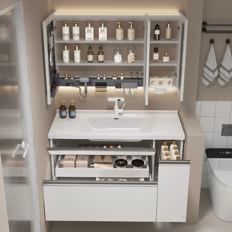 American Large Space Bathroom Vanity Set Nordic Creative Drawer & Basket Bathroom Ceramic Wash Basin Bathroom Furniture FYBC
American Large Space Bathroom Vanity Set Nordic Creative Drawer & Basket Bathroom Ceramic Wash Basin Bathroom Furniture FYBC