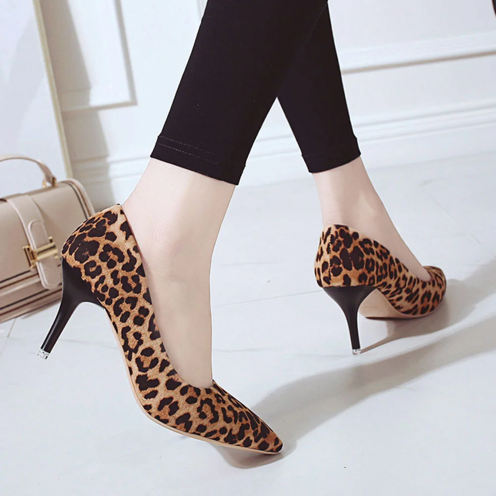 Leopard Print High Heels Gym Shoes Track for Dressy Slip on Sneakers Single Fashion Pointed Toe Chunky Miss
Leopard Print High Heels Gym Shoes Track for Dressy Slip on Sneakers Single Fashion Pointed Toe Chunky Miss