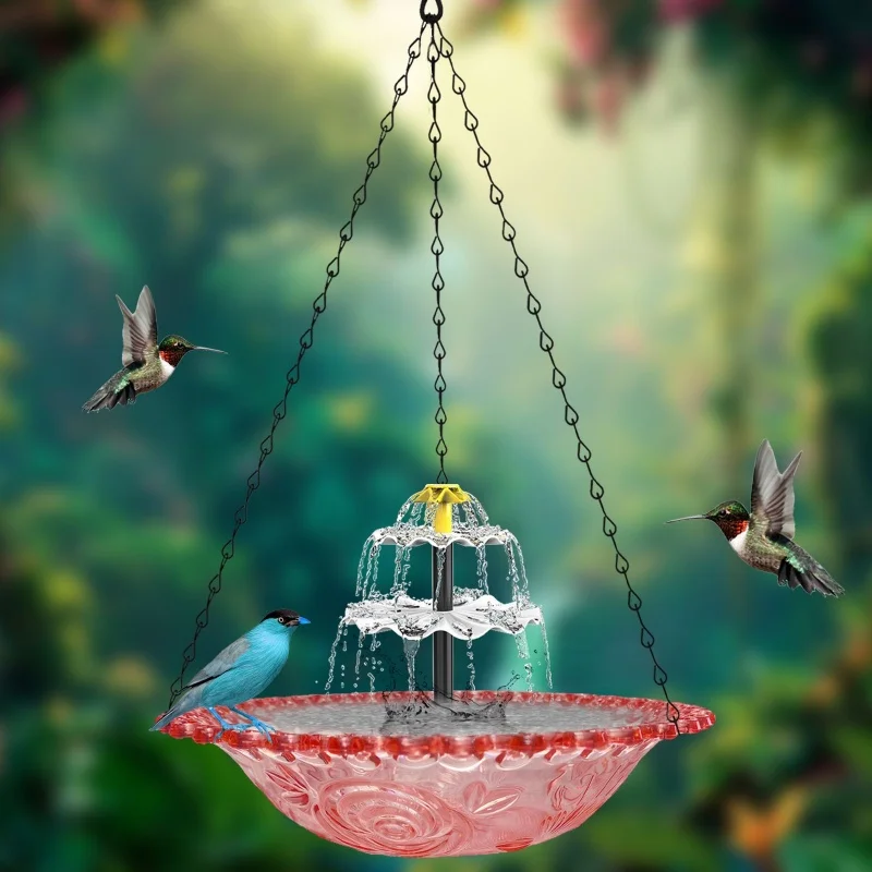 Solar Bird Bath Fountains Hangable Outdoor Bird Bath Glass Bowl with Solar Powered Pump Garden Backyard Patio Lawn Feeder Bird
Solar Bird Bath Fountains Hangable Outdoor Bird Bath Glass Bowl with Solar Powered Pump Garden Backyard Patio Lawn Feeder Bird