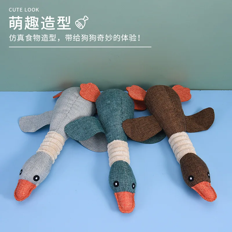 Pets Dog Chew Stuffed Funny Squeaky Plush Wild Goose Dog Toys Vocal Toy Apply Training Exercise Simulation Animal toys
Pets Dog Chew Stuffed Funny Squeaky Plush Wild Goose Dog Toys Vocal Toy Apply Training Exercise Simulation Animal toys