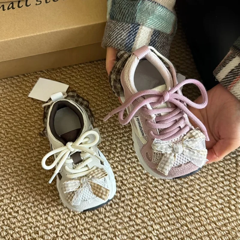 Mumoresip Girls Running Shoes with Sweet Bows Kids Sneakers Mesh Breathable Soft Bottom 2026 New Fashion Children Casual Shoes
Mumoresip Girls Running Shoes with Sweet Bows Kids Sneakers Mesh Breathable Soft Bottom 2026 New Fashion Children Casual Shoes