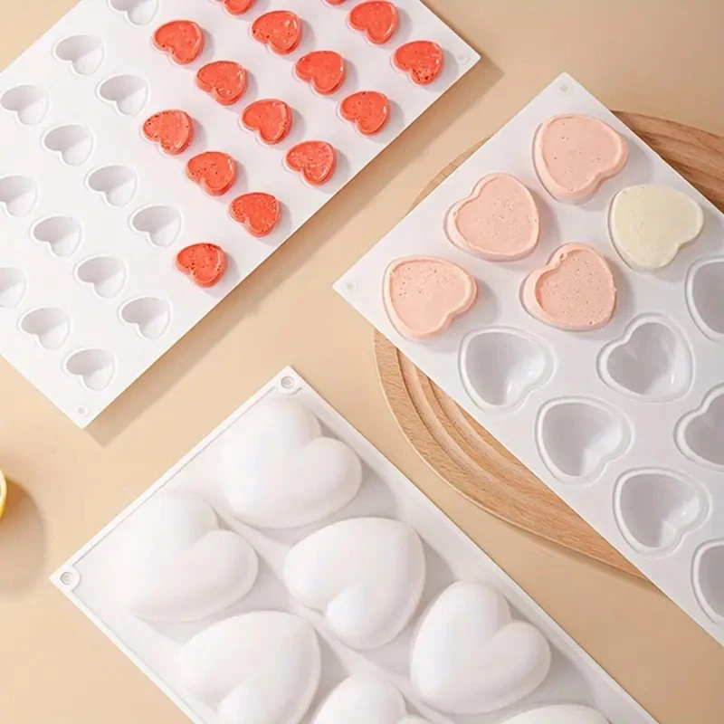 Heart-Shaped Chocolate Mold Mousse Cake Mold Silicone Mold Valentine's Day Heart Soap Mold
Heart-Shaped Chocolate Mold Mousse Cake Mold Silicone Mold Valentine's Day Heart Soap Mold