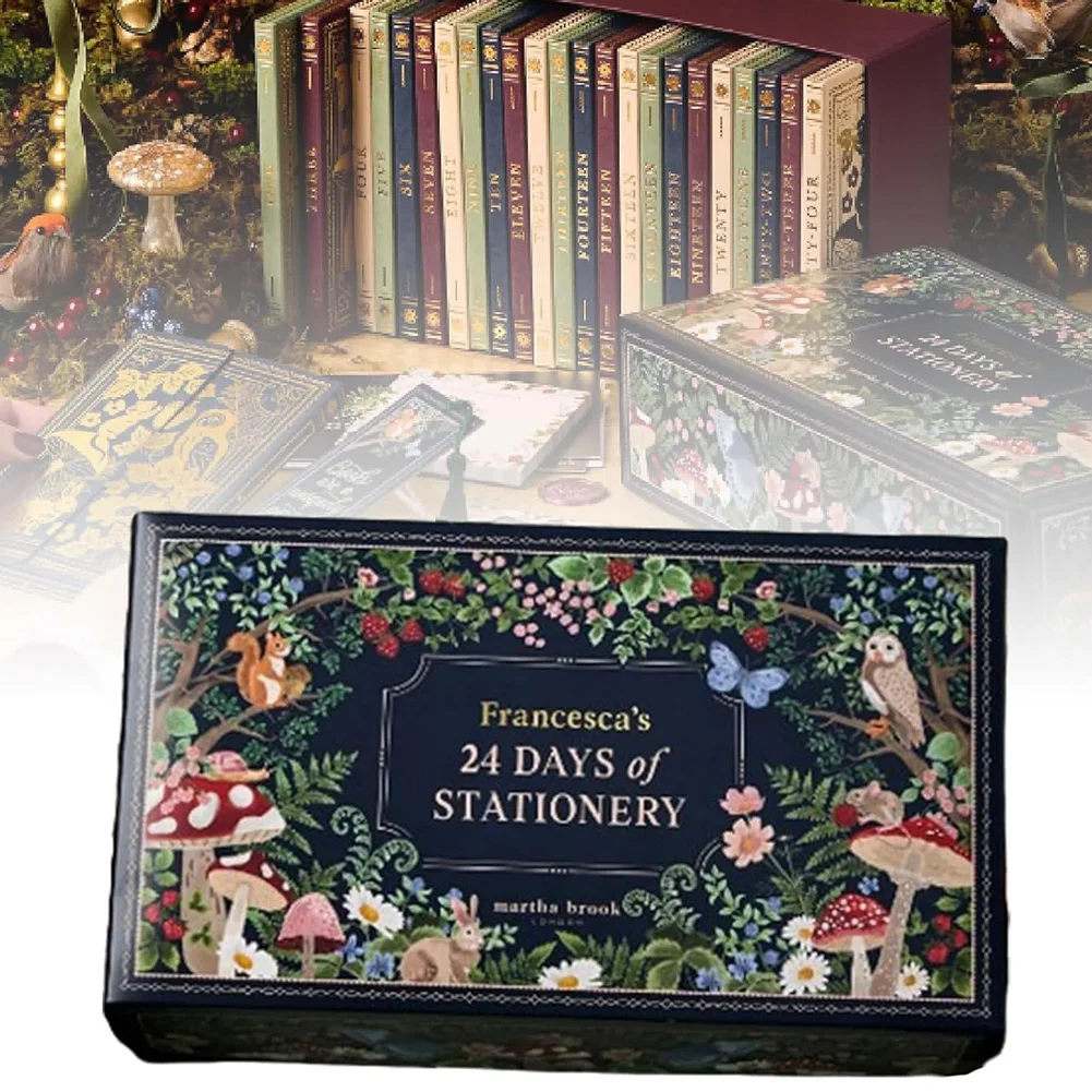 Stationery Advent Calendar 24pcs Collectible Calendar Winter Woodland Design with Gorgeous Envelope Accessories for Adults Teens
Stationery Advent Calendar 24pcs Collectible Calendar Winter Woodland Design with Gorgeous Envelope Accessories for Adults Teens