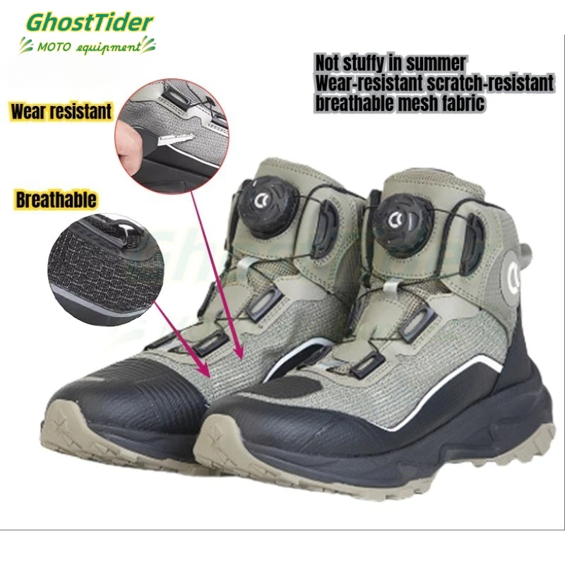 Summer Motorcycle Riding Boots Cobra Men Women Motorbike Shoes Knob Lock Breathable Anti Slip XRD Ankle Protection For DUKADI
Summer Motorcycle Riding Boots Cobra Men Women Motorbike Shoes Knob Lock Breathable Anti Slip XRD Ankle Protection For DUKADI