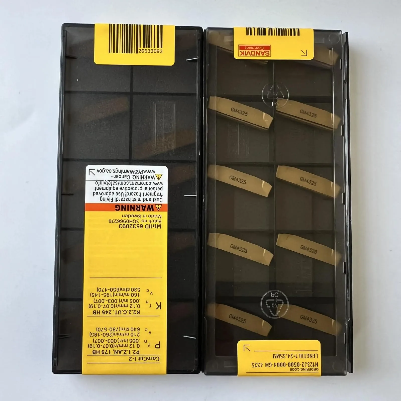 Original SANDVIK / N123J2-0500-0004-GM 4325 / Hard alloy CNC Blade 10 Pcs
Original SANDVIK / N123J2-0500-0004-GM 4325 / Hard alloy CNC Blade 10 Pcs