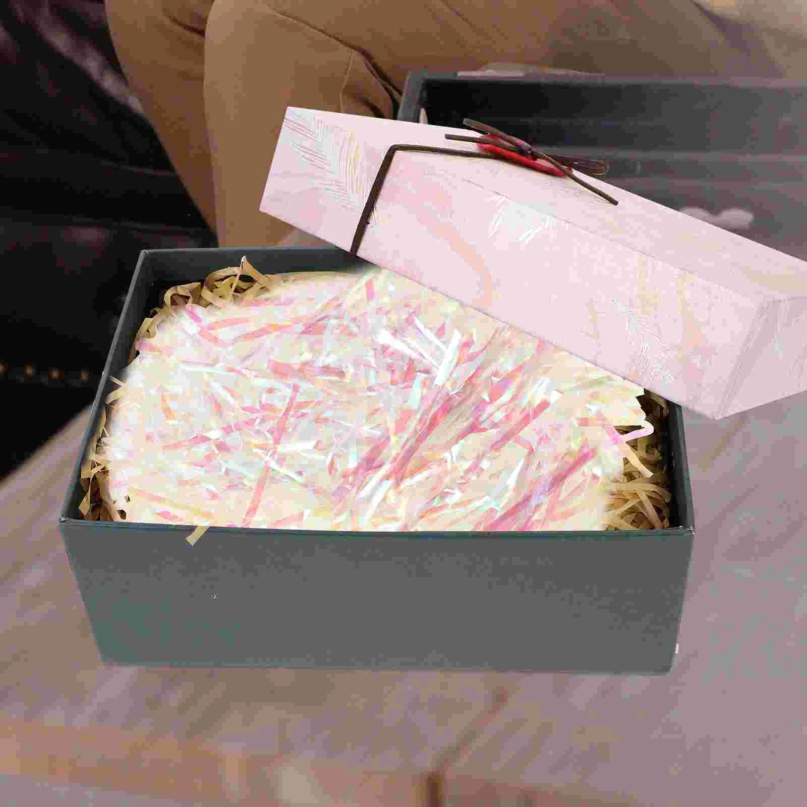 Symphony Silk Transparent Gift Box Filled with Shredded Paper Iridescent Hamper Shred Gift Fill Packaging Party Supplie
Symphony Silk Transparent Gift Box Filled with Shredded Paper Iridescent Hamper Shred Gift Fill Packaging Party Supplie
