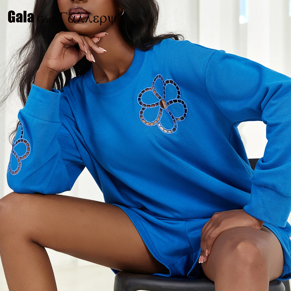 2026 New Spring Casual Elegant Hollowed-out Flower Pattern Crew-neck Long-sleeved Women's Sweatshirt, Loose Chic Tops Clothing
2026 New Spring Casual Elegant Hollowed-out Flower Pattern Crew-neck Long-sleeved Women's Sweatshirt, Loose Chic Tops Clothing