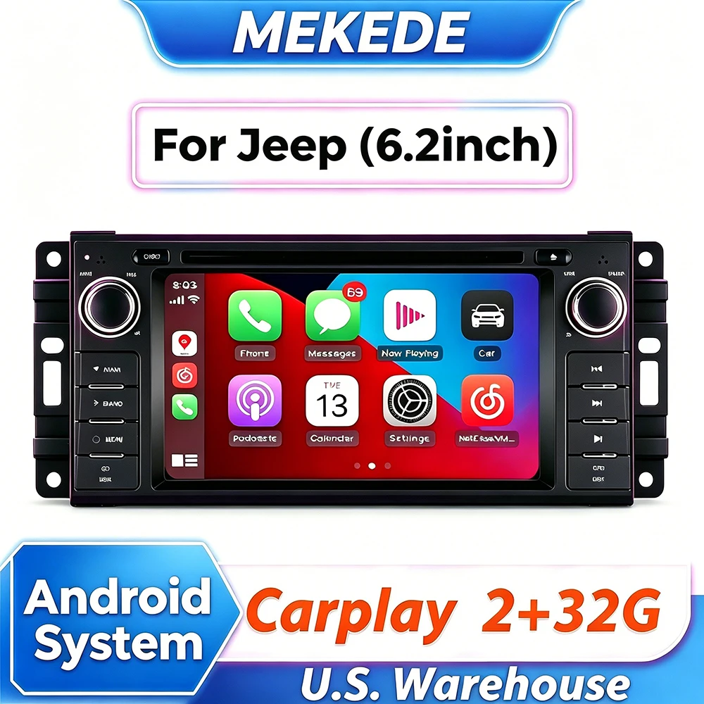 MEKEDE U.S. 6.2'' Car Radio For Jeep Grand Cherokee Commander Wrangler Dodge Patriot Chrysler Journey Carplay Central Multimedia
MEKEDE U.S. 6.2'' Car Radio For Jeep Grand Cherokee Commander Wrangler Dodge Patriot Chrysler Journey Carplay Central Multimedia