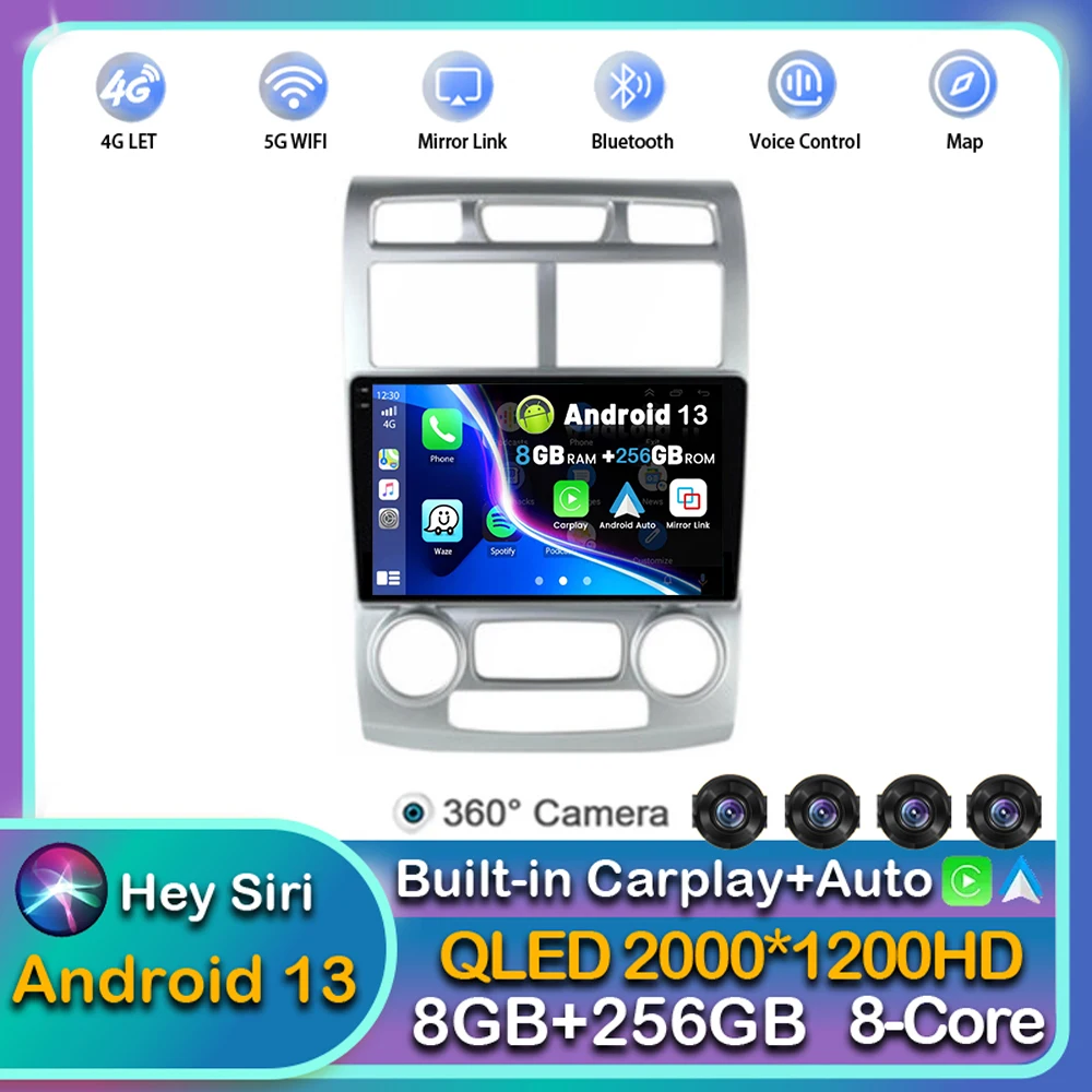 Автомагнитола на Android 13 для Kia Sportage 2 2004 2005 2006 2007-2010, мультимедийный видеоплеер с GPS, стерео 2din
Автомагнитола на Android 13 для Kia Sportage 2 2004 2005 2006 2007-2010, мультимедийный видеоплеер с GPS, стерео 2din