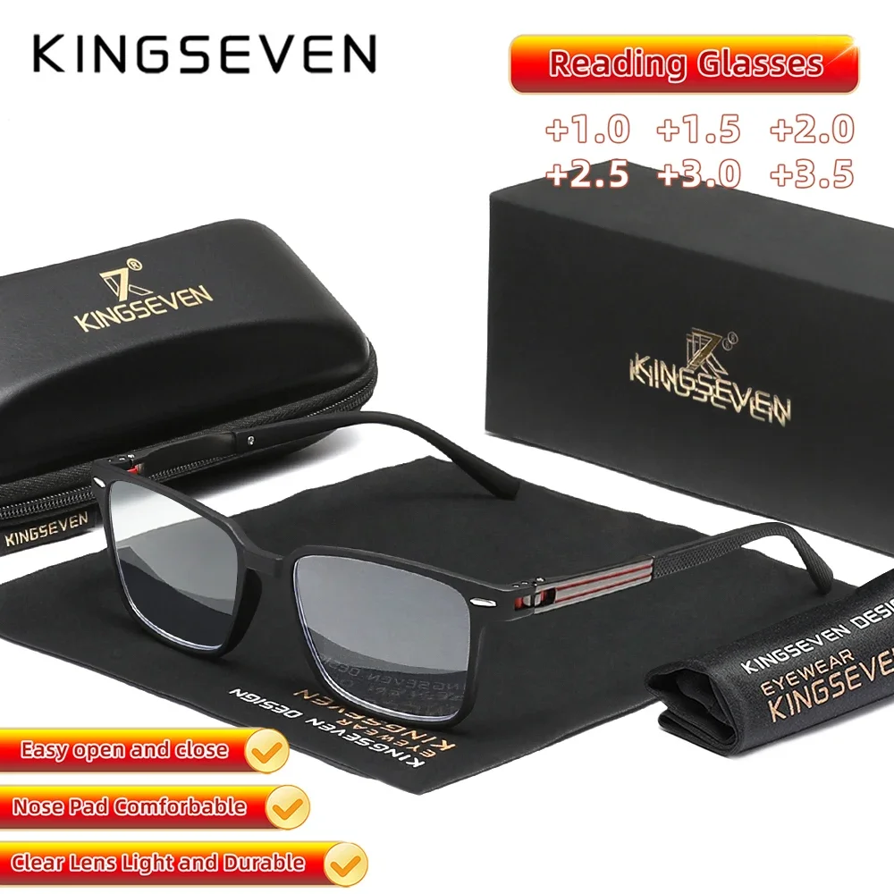 KINGSEVEN Classic Men Women Reading Glasses Rectangle Anti Blue Light Eyeglasses Computer Eyewear reader For Elderly +1.0 ~ +3.5
KINGSEVEN Classic Men Women Reading Glasses Rectangle Anti Blue Light Eyeglasses Computer Eyewear reader For Elderly +1.0 ~ +3.5