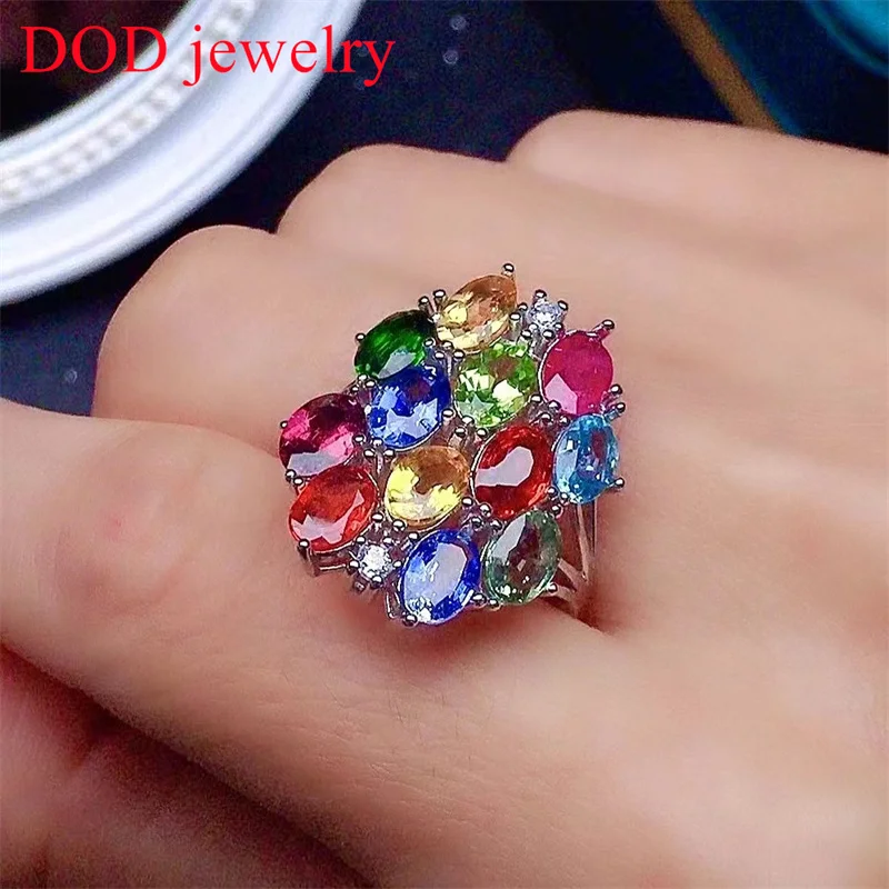 DOD 4x6mm Oval Natural Sapphire Ruby Topaz Gemstone Ring for Women 925 Sterling Silver Garnet Topaz Ring Colourful Gem Stone
DOD 4x6mm Oval Natural Sapphire Ruby Topaz Gemstone Ring for Women 925 Sterling Silver Garnet Topaz Ring Colourful Gem Stone