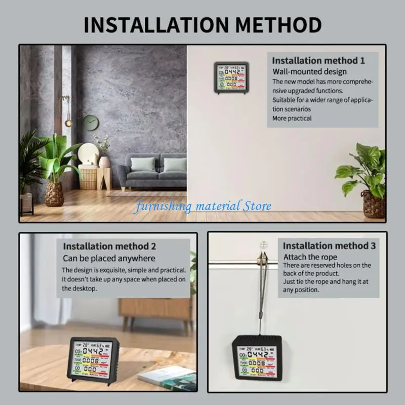 Y5GD Professional Air Quality Monitor with 4Inch LCD Screen Temperature,Humidity CO CO2 TVOC Monitoring Gauges
Y5GD Professional Air Quality Monitor with 4Inch LCD Screen Temperature,Humidity CO CO2 TVOC Monitoring Gauges