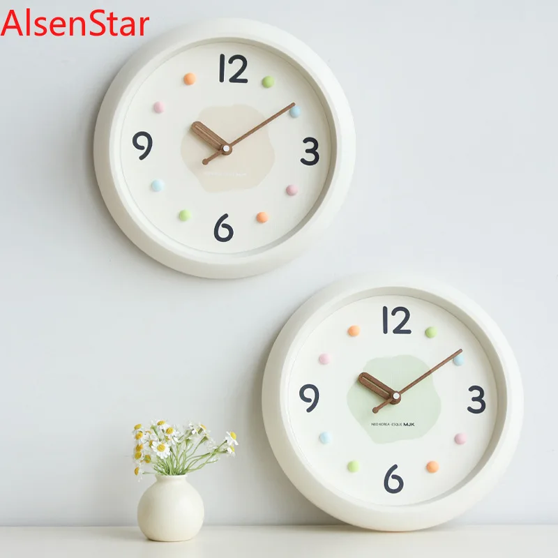 Modern Minimalist Restaurant Store Clock Lovely Cream Wind Living Room Wall Hanging Clock Watch Home Decoration
Modern Minimalist Restaurant Store Clock Lovely Cream Wind Living Room Wall Hanging Clock Watch Home Decoration