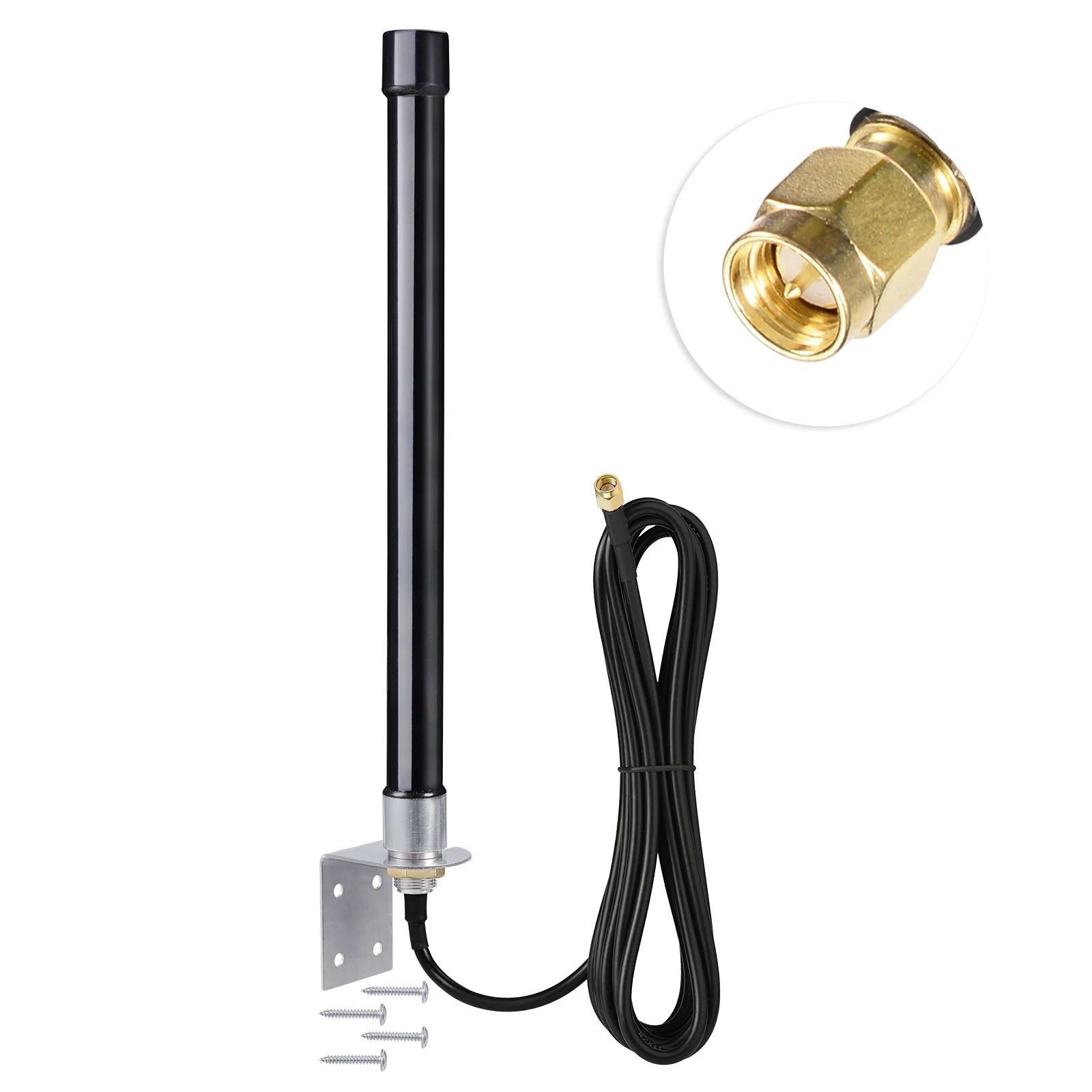 Eightwood 4g LTE Long Range Cellular Trail Camera Antenna Wall Mount 10ft Low Loss KSR195 Coaxial Cable for Router Gateway Modem
Eightwood 4g LTE Long Range Cellular Trail Camera Antenna Wall Mount 10ft Low Loss KSR195 Coaxial Cable for Router Gateway Modem