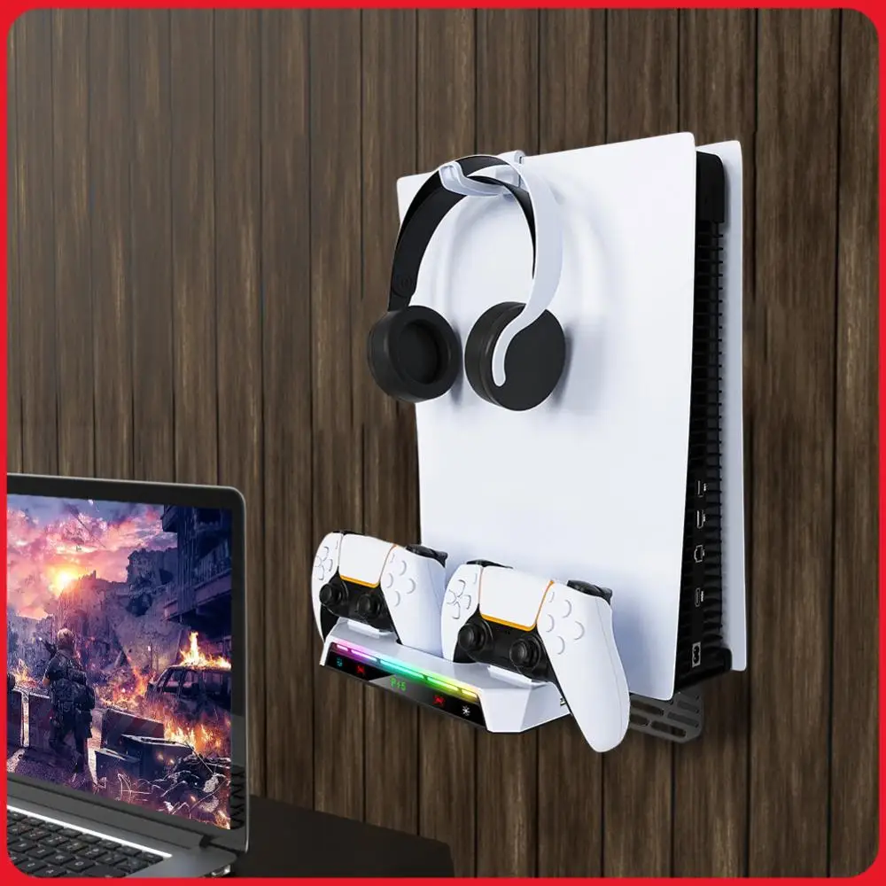 Настенный кронштейн с двойной зарядной станцией для контроллеров, металлическая настенная подставка для зарядки для консолей PS5 и PS5 Slim (дисковая и цифровая версии)
Настенный кронштейн с двойной зарядной станцией для контроллеров, металлическая настенная подставка для зарядки для консолей PS5 и PS5 Slim (дисковая и цифровая версии)