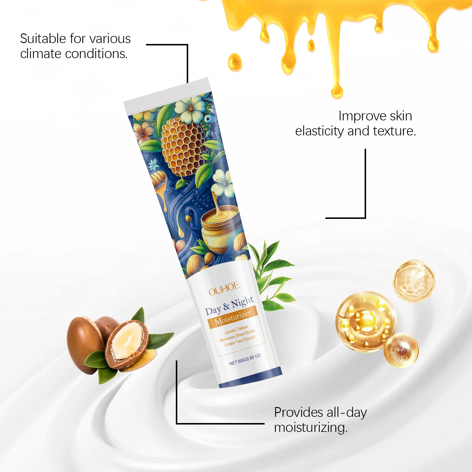 OUHOE Day & Night Moisturizer Cream - Long - lasting Hydration, Balance Water - oil, Reduce Discomfort, Improve Radiance
OUHOE Day & Night Moisturizer Cream - Long - lasting Hydration, Balance Water - oil, Reduce Discomfort, Improve Radiance