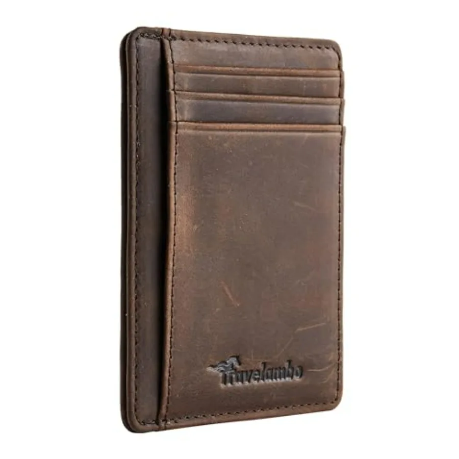 Slim Wallet Front Pocket Minimalist Leather RFID Blocking Medium Size
Slim Wallet Front Pocket Minimalist Leather RFID Blocking Medium Size