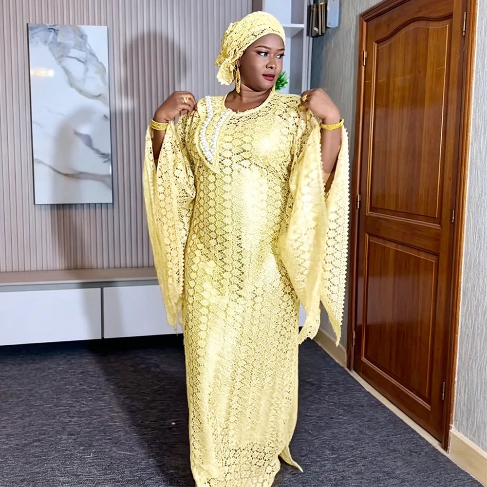 African Women Dresses Dashiki Long Lace Hollow Out Inner Dress Hijab Muslim Fashion Abayas Boubou Robe Abaya Dubai Party Clothes
African Women Dresses Dashiki Long Lace Hollow Out Inner Dress Hijab Muslim Fashion Abayas Boubou Robe Abaya Dubai Party Clothes