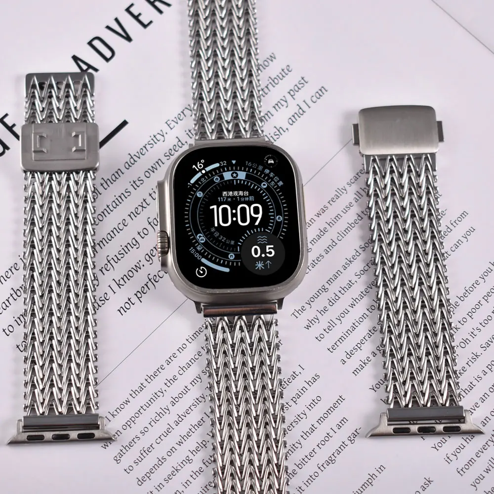 For Apple Watch 46mm 49mm Strap Stainless Steel Bracelet For iwatch 11 12 Ultra 3 2 1 SE 3 2 1 9 8 7 40 44 45mm 38mm Metal Band
For Apple Watch 46mm 49mm Strap Stainless Steel Bracelet For iwatch 11 12 Ultra 3 2 1 SE 3 2 1 9 8 7 40 44 45mm 38mm Metal Band