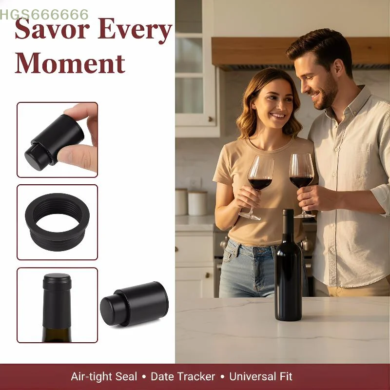 Vacuum Wine Stopper Set 2 PCS Push Button Seal Preserves Bottle Freshness Memory Cap for Wine Lovers Home Use
Vacuum Wine Stopper Set 2 PCS Push Button Seal Preserves Bottle Freshness Memory Cap for Wine Lovers Home Use