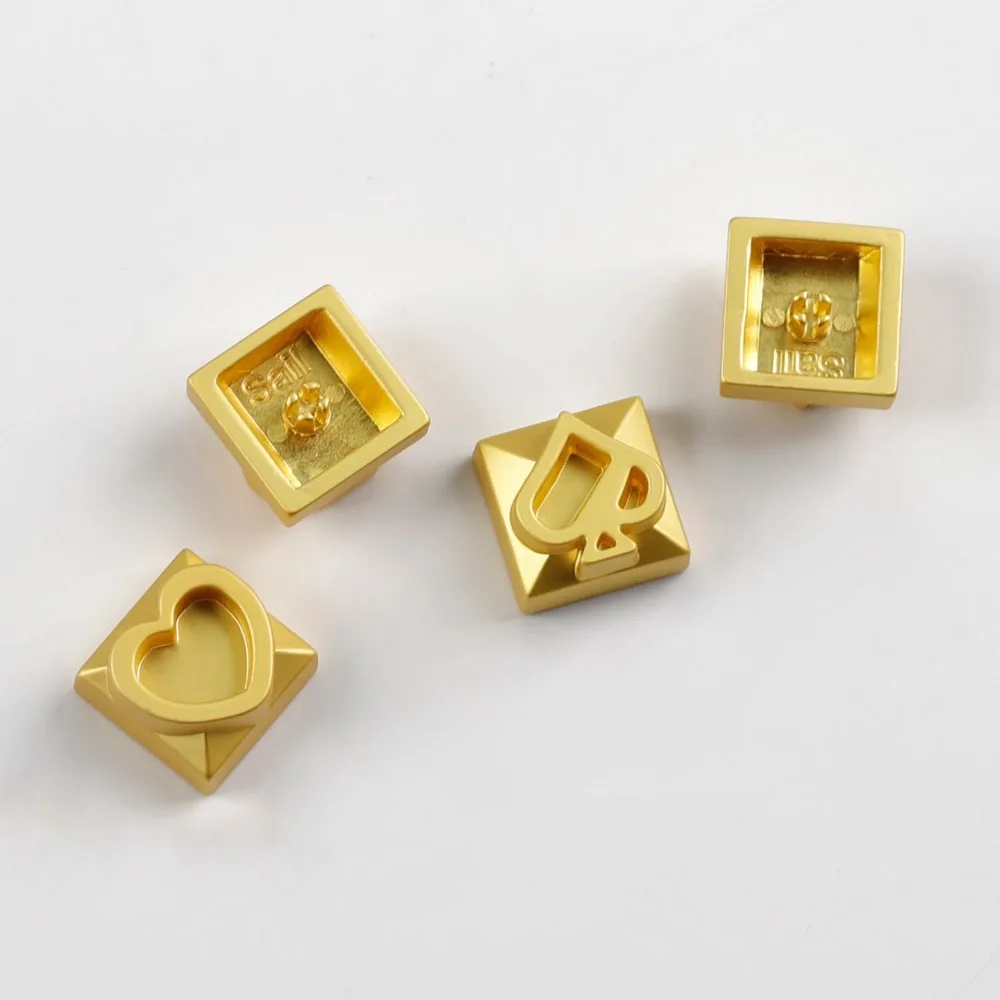 4pcs Playing Card Themed Poker Keycaps Gold Matte Metal Arrow Keys Personalized Keycap for MX Mechanical Keyboards
4pcs Playing Card Themed Poker Keycaps Gold Matte Metal Arrow Keys Personalized Keycap for MX Mechanical Keyboards