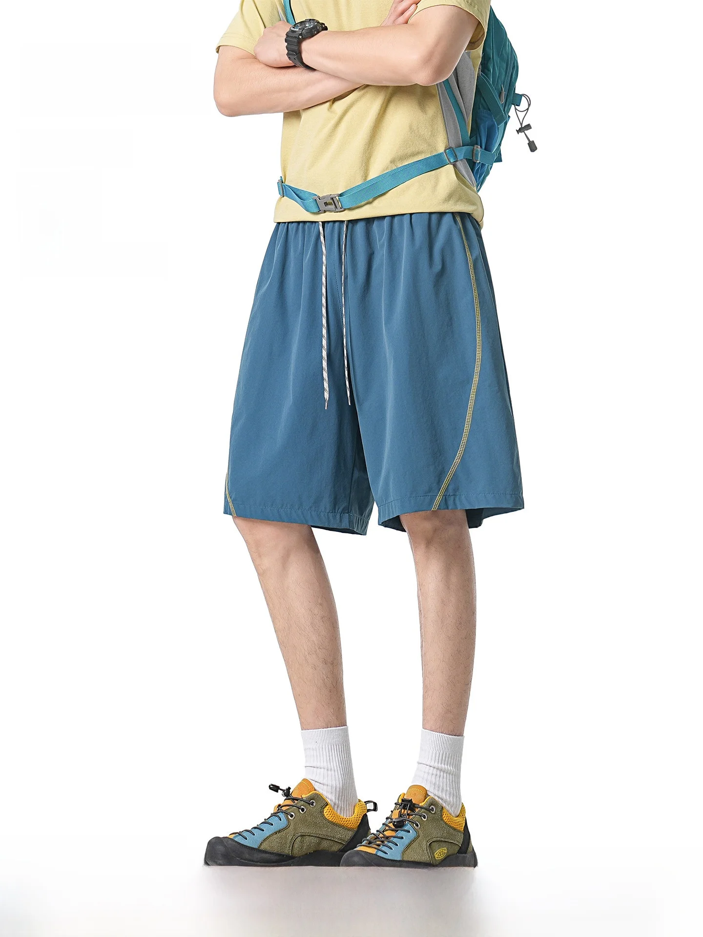 ARTANNIE Men's Outdoor Sports Shorts Cool Sensation Quick Dry Casual Outdoor Wind Summer Five-Quarter Length Straight Leg Shorts
ARTANNIE Men's Outdoor Sports Shorts Cool Sensation Quick Dry Casual Outdoor Wind Summer Five-Quarter Length Straight Leg Shorts