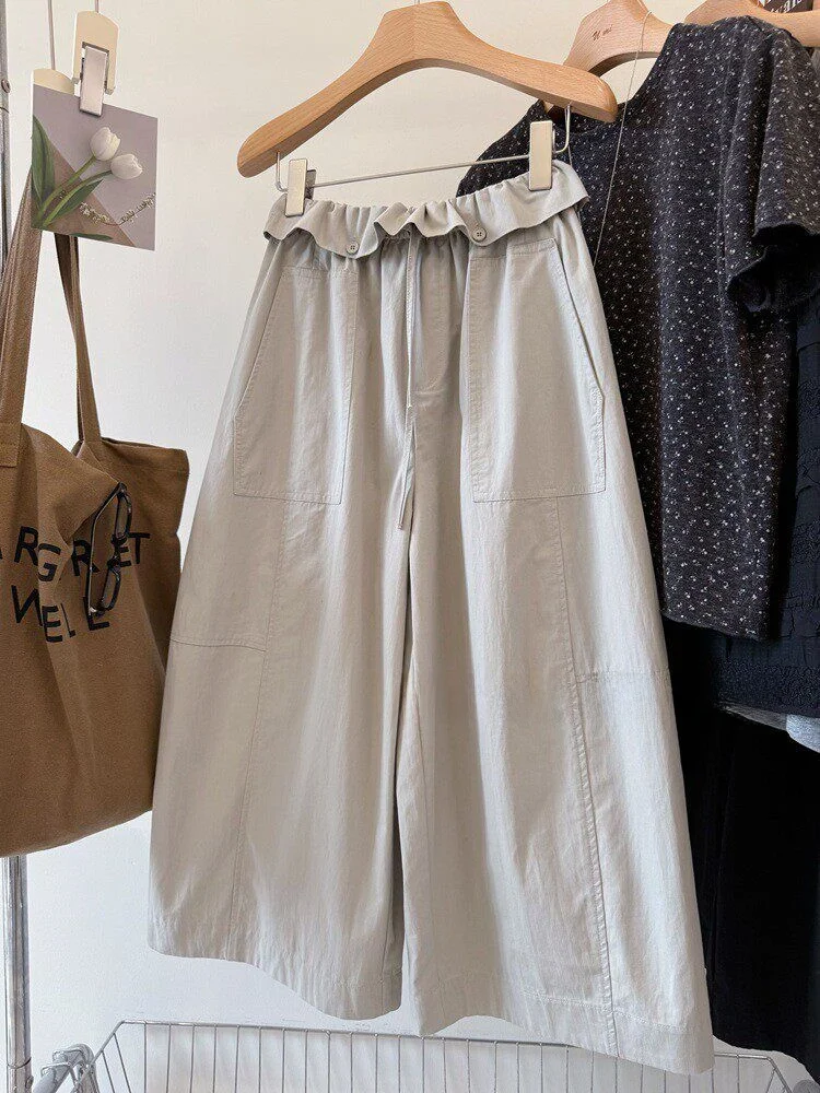 plus Size Casual Wide Leg Pants Women Summer Loose Slimming Seven Eight Parts Leaf 240 Pounds Lantern Pants
plus Size Casual Wide Leg Pants Women Summer Loose Slimming Seven Eight Parts Leaf 240 Pounds Lantern Pants