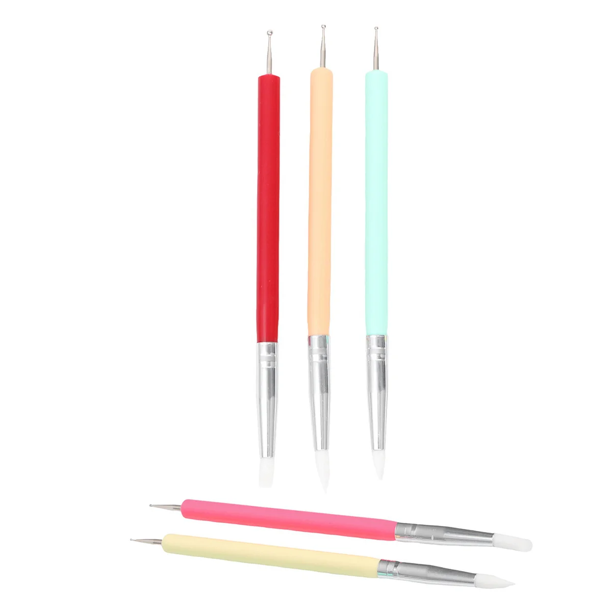 5Pcs Silicone Nail Pen Nail Art Design Kit for Detailed Patterns Lightweight Comfortable Use Brush Set Assorted Colors
5Pcs Silicone Nail Pen Nail Art Design Kit for Detailed Patterns Lightweight Comfortable Use Brush Set Assorted Colors