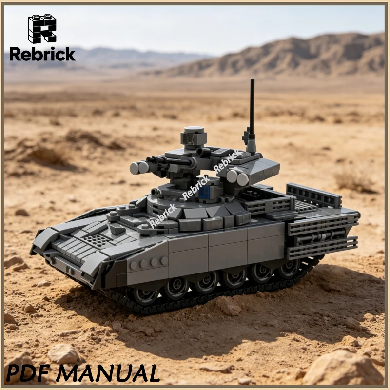 Modern Army Battle Tank MOC Building Bricks, Military Armored Fighting Vehicle Toy for Hobby Enthusiasts and Gifts
Modern Army Battle Tank MOC Building Bricks, Military Armored Fighting Vehicle Toy for Hobby Enthusiasts and Gifts