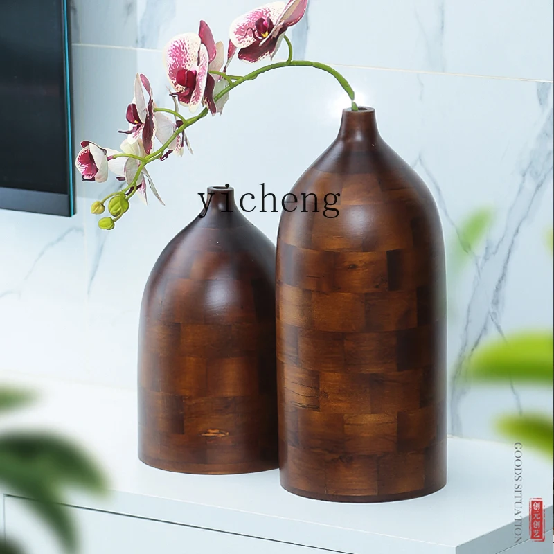 XL wooden vase ins small mouth desktop flower arrangement decorative ornament simple Nordic living room
XL wooden vase ins small mouth desktop flower arrangement decorative ornament simple Nordic living room