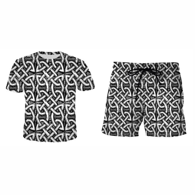 New 3D Printed T-shirt and Shorts Viking Summer Men's Casual Sports Suit Tracksuit Men
New 3D Printed T-shirt and Shorts Viking Summer Men's Casual Sports Suit Tracksuit Men