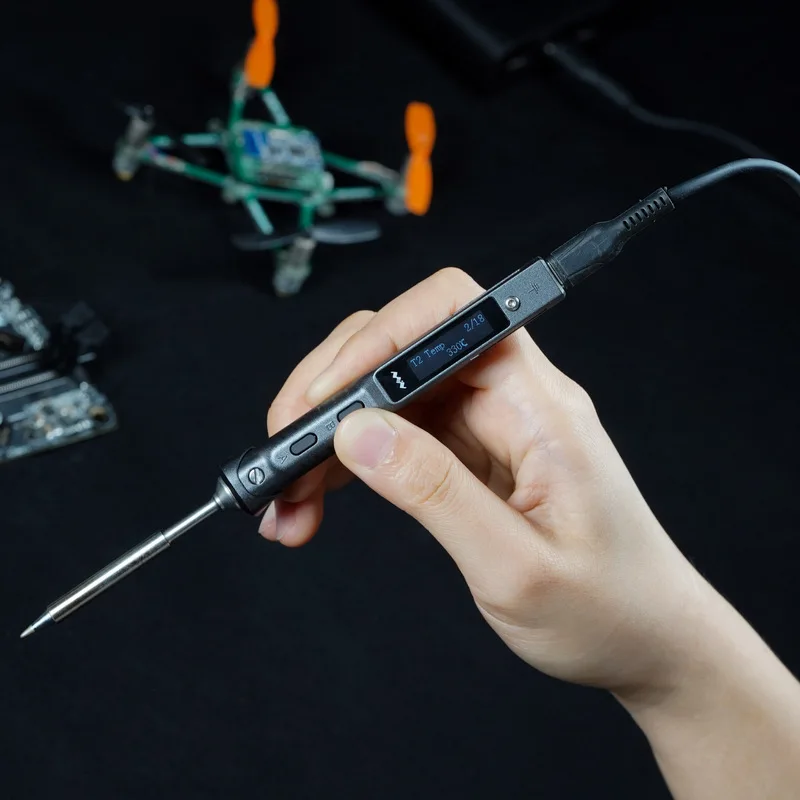 Original TS101 65w Electric Soldering Iron Adjustable Temperature Digital Usb Mini Solder Station Soldering Pen TS100 Upgraded
Original TS101 65w Electric Soldering Iron Adjustable Temperature Digital Usb Mini Solder Station Soldering Pen TS100 Upgraded