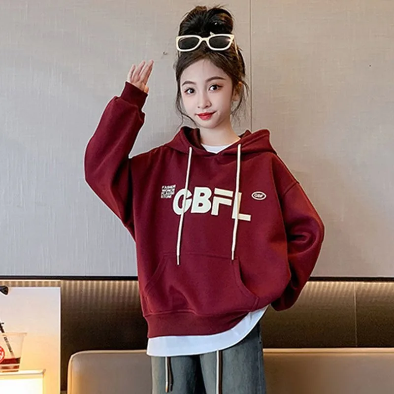 2025 New Arrival Spring & Autumn Girls' Medium-Large Size Stylish Loose Fit Letter Print Hoodie
2025 New Arrival Spring & Autumn Girls' Medium-Large Size Stylish Loose Fit Letter Print Hoodie