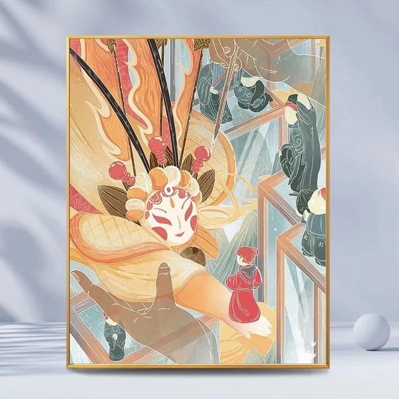 Guofeng Gufeng Digital Oil Painting Hand -filled Oil Picked Flower Living Room Bedroom Decoration Painting State Tide Decoration
Guofeng Gufeng Digital Oil Painting Hand -filled Oil Picked Flower Living Room Bedroom Decoration Painting State Tide Decoration
