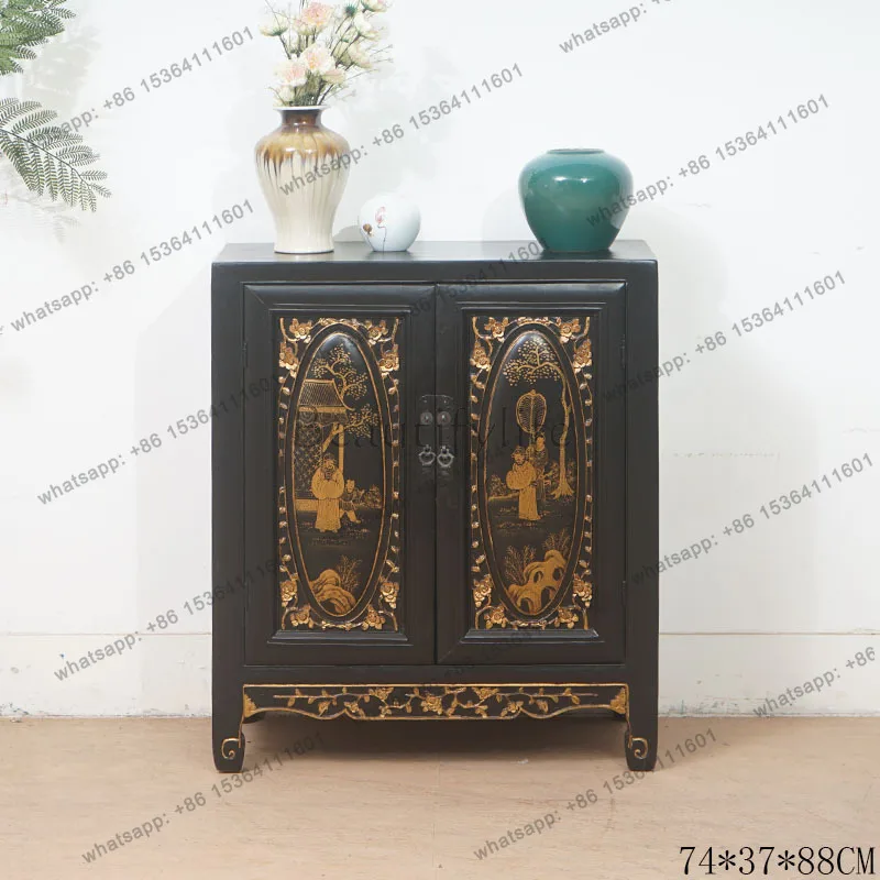 New Chinese solid wood dining side cabinet classical retro storage decorative cabinet
New Chinese solid wood dining side cabinet classical retro storage decorative cabinet