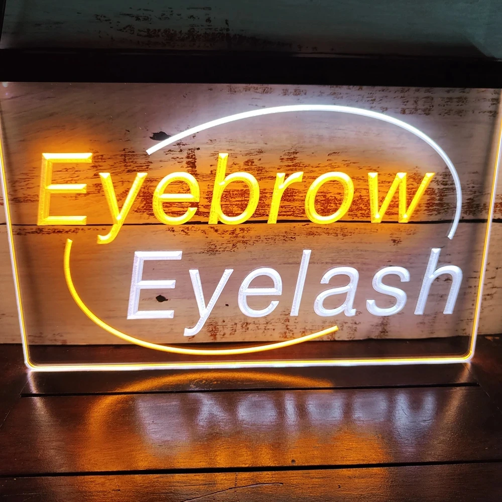 Eyebrow Eyelash Dual Color LED Neon Sign-3D Carving Wall Art for Shop,Club Wall Decor Signs,Office,Vintage Decor,Farmhouse Decor
Eyebrow Eyelash Dual Color LED Neon Sign-3D Carving Wall Art for Shop,Club Wall Decor Signs,Office,Vintage Decor,Farmhouse Decor