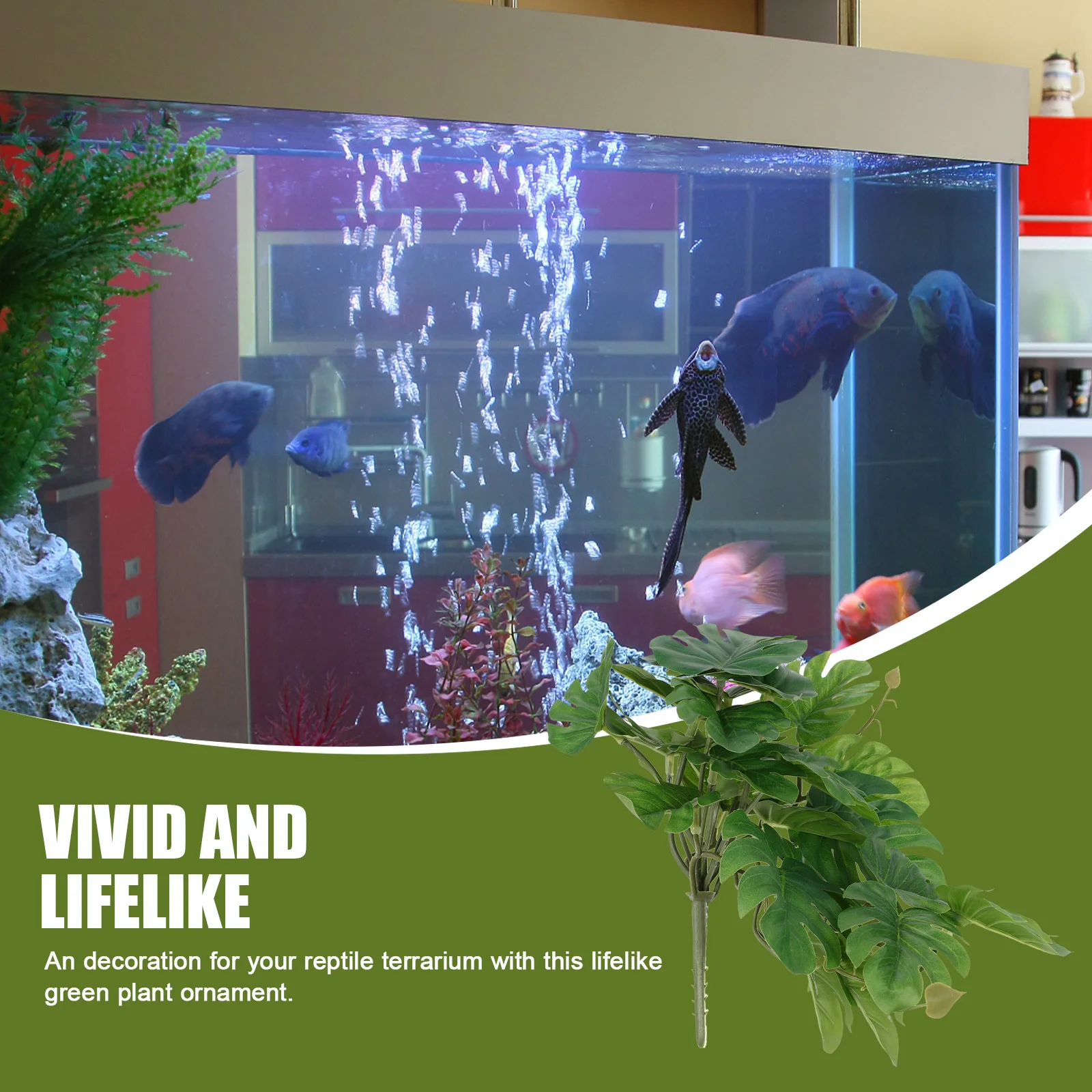 Aquarium Fake Plant Plastic Fish Tank Plants Decoration Lifelike Green Simulation for Reptile Terrarium Landscape Environment
Aquarium Fake Plant Plastic Fish Tank Plants Decoration Lifelike Green Simulation for Reptile Terrarium Landscape Environment